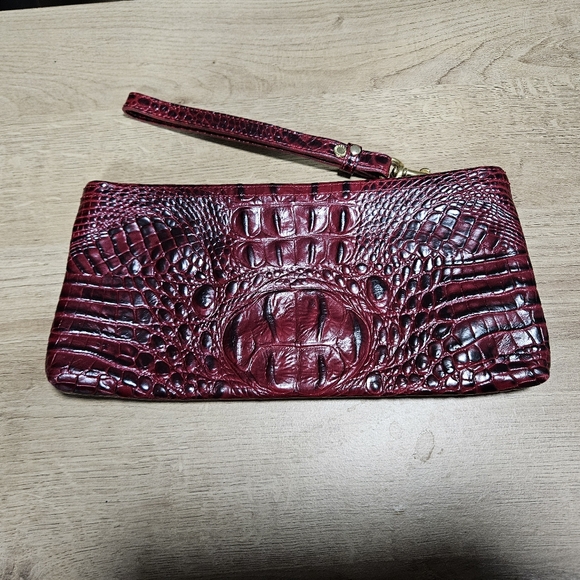 Brahmin Crimson Melbourne Rosalyn Wristlet Clutch - Picture 5 of 8